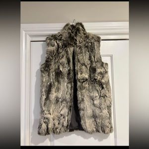 Rabbit Fur Vest Medium Adrienne Landau
